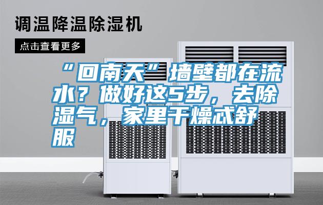 “回南天”墻壁都在流水？做好這5步，去除濕氣，家里干燥忒舒服