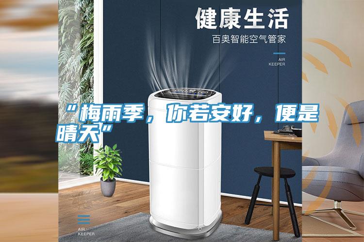 “梅雨季，你若安好，便是晴天”