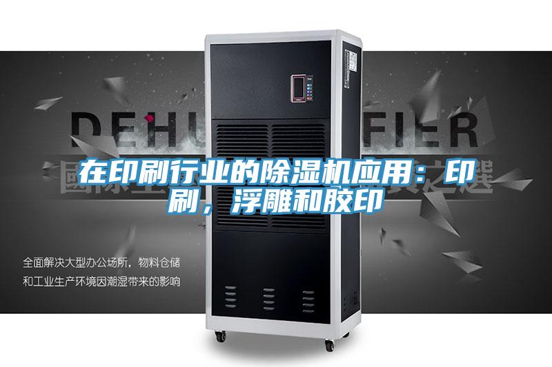 在印刷行業(yè)的除濕機應用：印刷，浮雕和膠印