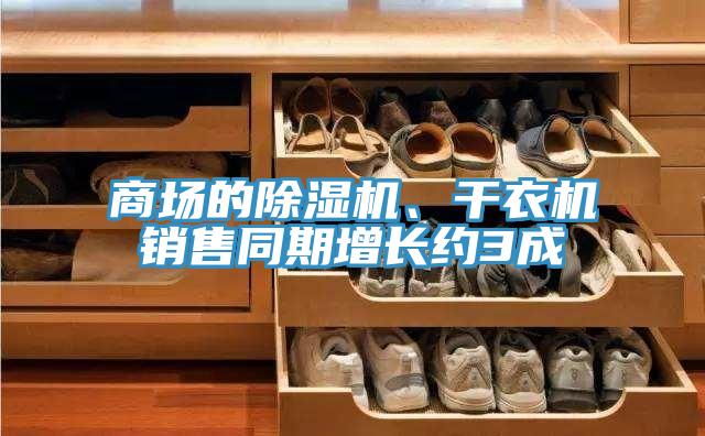 商場的除濕機、干衣機銷售同期增長約3成