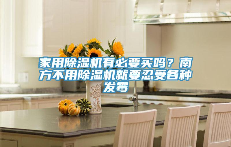 家用除濕機(jī)有必要買(mǎi)嗎？南方不用除濕機(jī)就要忍受各種發(fā)霉