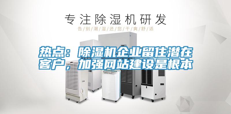 熱點：除濕機企業(yè)留住潛在客戶，加強網(wǎng)站建設是根本