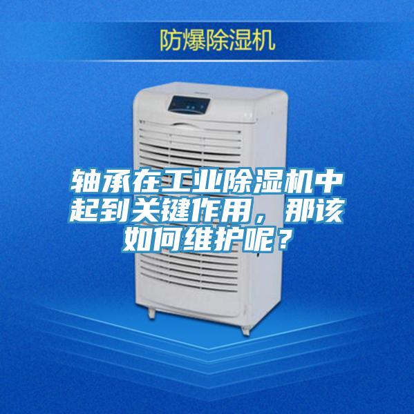 軸承在工業除濕機中起到關鍵作用，那該如何維護呢？