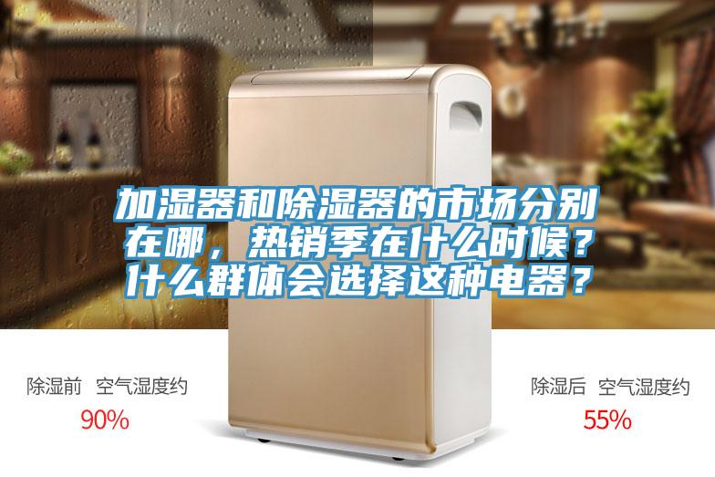 加濕器和除濕器的市場分別在哪，熱銷季在什么時候？什么群體會選擇這種電器？