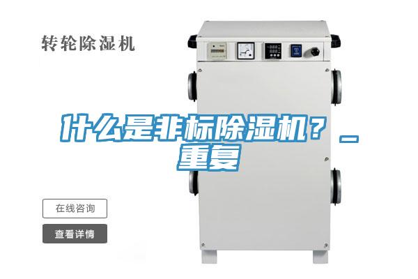 什么是非標除濕機？_重復