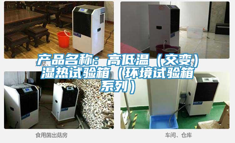 產品名稱:高低溫(交變)濕熱試驗箱(環境試驗箱系列)